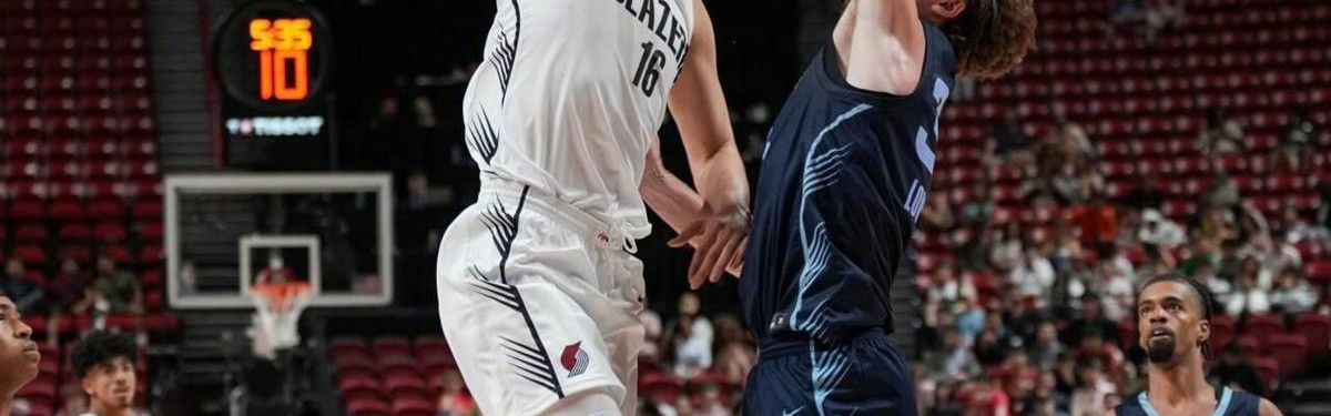 NBA夏季联赛开拓者不敌灰熊，杨瀚森背靠背出战获10分5篮板3助攻