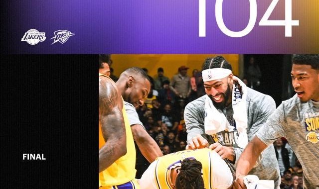 pg电子-再胜西部第一！湖人天克雷霆 未来5场决定命运？