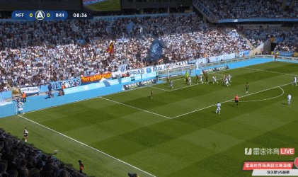 ⚽瑞典超半场：卡尔森、布苏拉季奇破门，马尔默暂2-0赫根